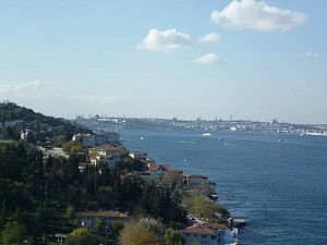 Der Blick von der Brücke Richtung Sultanahmet