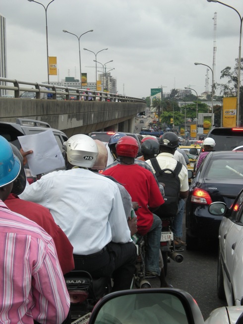 Auf dem Weg zur Arbeit