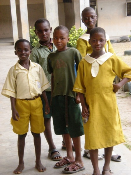 Leben in Lagos 056 Kids aus der Primary School in Agejunle