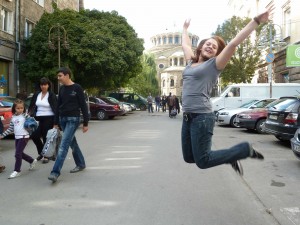 vor der Aleksandar-Nevski Kathedrale in Sofia