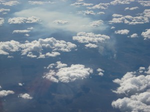 Über den Wolken irgendwo über Brasilien. 