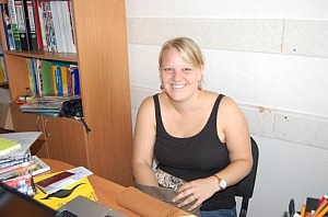 Ich in meinem neuen Büro