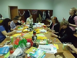 so saßen wir und bastelten bis an unserer... naja bis ans Ende ser Bastelzeit