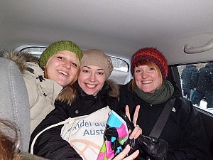 Lena (Caritas-Freiwillige aus Novosibirsk), Sascha und Ich