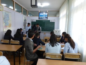 Tsolmon and Khusten doing 80 minutes german lesson