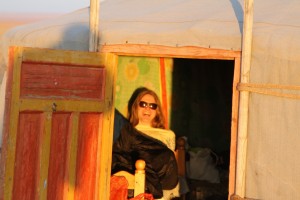 Vince watching the sun rise from his bad :D