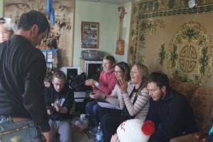 eating khorkhog - THE mongolian meal!!!