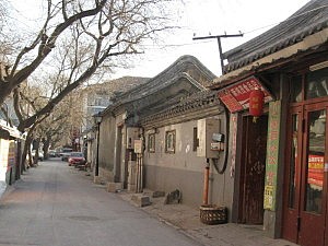 Straße, in der unser Hostel war