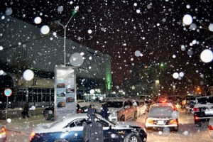 Leise rieselt der Schnee ... besonders hier in der Mongolei