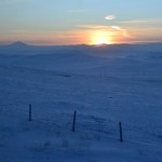 Die Sonne geht auf in der Mongolei - auf der Zugfahrt nach Peking