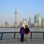 Am Bund in Shanghai - traumhafter Blick auf die Shanghaier Skyline