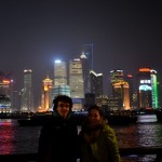 Shanghai bei Nacht mit meiner lieben Kollegin Moni, die gerade in Peking ist