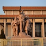 Vor dem Mao-Mausoleum am Platz des Himmlischen Friedens