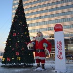 Der große Coca-Cola-Weihnachtsmann, es gibt ihn auch in der Mongolei