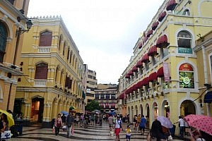 Die Straßen in Macao - man könnte meinen, man wäre irgendwo in Europa