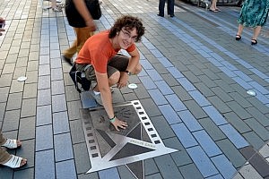 Auf der "Avenue of Stars" verewigten sich Größen des Hongkonger Films, unter anderem Jackie Chan