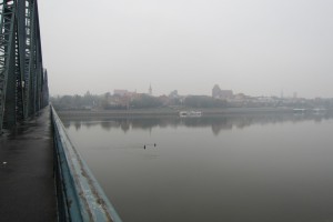 Das Stadtzentrum von der Józef-Piłsudski-Brücke aus
