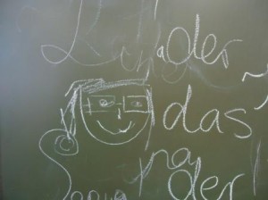 Das bin ich. Ein Gemälde der Grundschüler.