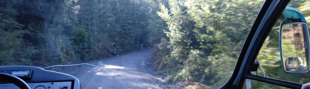 Schotterpiste in den Bergen