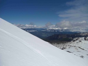 Ausblick vom Hang des Vulkans
