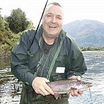 Tobias mit einer Trucha
