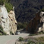 Unser Mietwagen in Aktion auf der Carretera Austral!