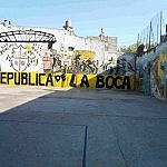 Fußballbolzplatz in La Boca