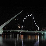 Die "Puente de la Mujer" in Puerto Madero