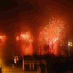 Feuerwerk in der Bucht von Valpo