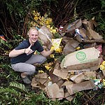 "Lays" mitten auf der Carretera. Ein LKW war in den Seitenstreifen geraten.