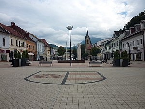 Der Hauptplatz von Dolný Kubín