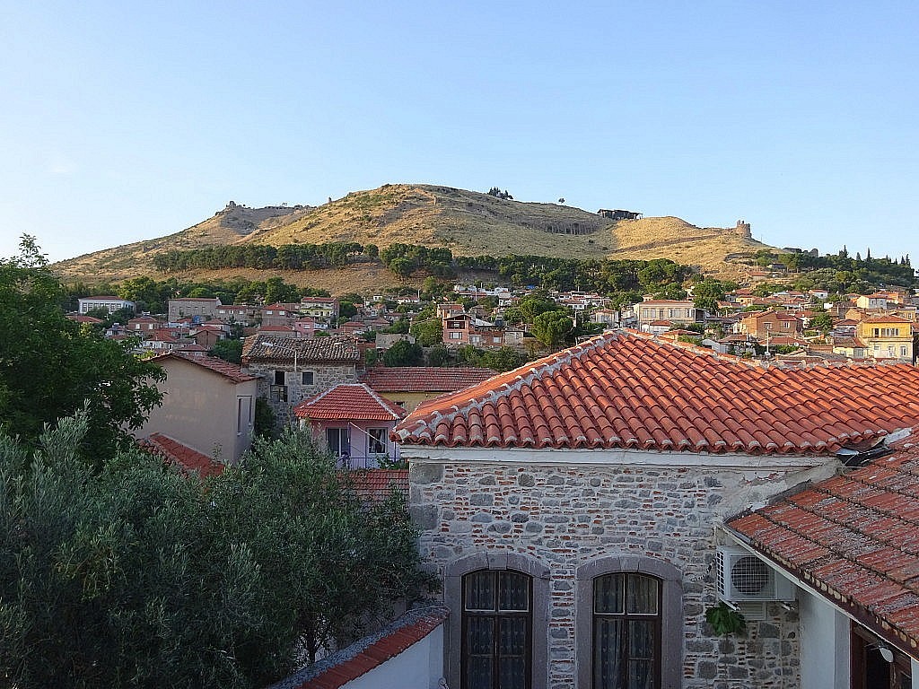 Blick von der Pension auf die Akropolis