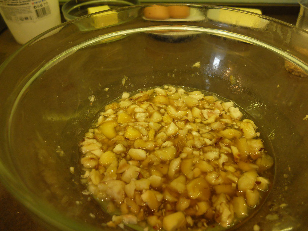 peeled chestnuts in sugar sirup