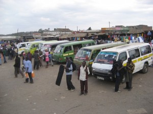 wartende Matatus