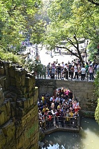 Die Sehenswürdigkeiten kann man getrost vergessen, die Menschenmassen bieten ein noch besseres Fotomotiv