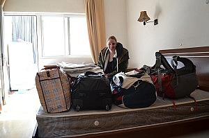 Ein paar Minuten vor der Abfahrt