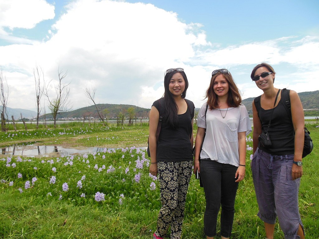 Wir drei - Alicia (mittig) ist auch Deutsche, die ein FSJ in China gemacht hat. Rechts Elizabeth