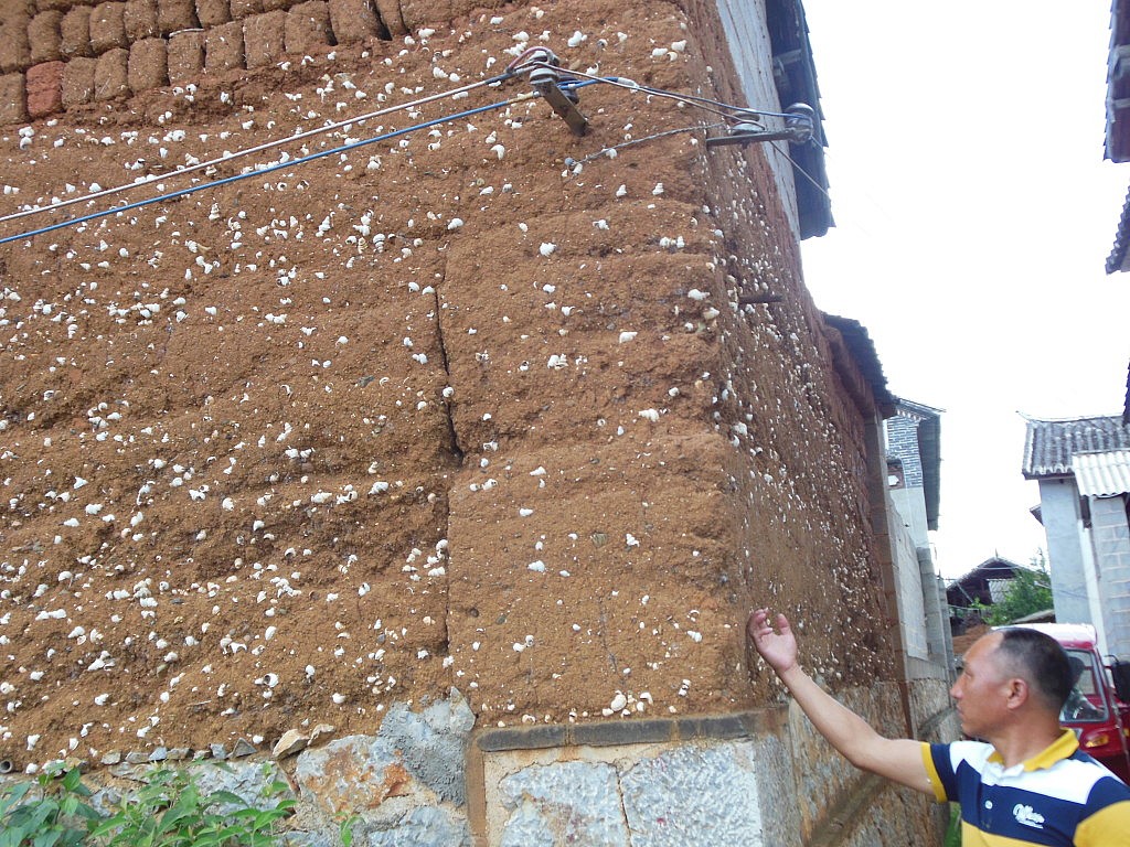 Ein Haus, in dessen Wände Muscheln eingebaut wurden. Warum, habe ich auch nicht wirklich verstanden (Sprachbarriere, er spricht nur Chinesisch)... Aber sieht hübsch aus!
