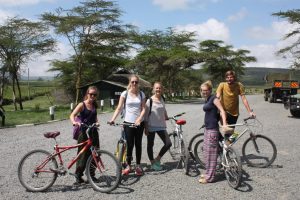 Auf zur Fahrradsafari im Hells Gate Nationalpark in Naivasha, Kenia