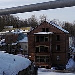 Ein Holzhaus in Tartu