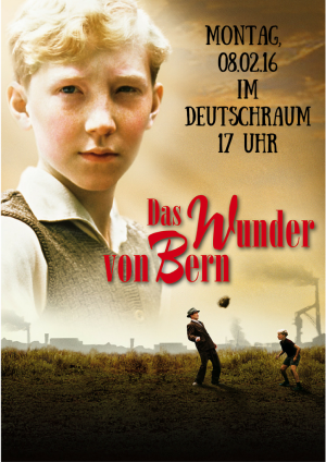 Montag, 08.02.16im Deutschraum17 Uhr