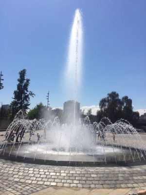 Am Eingang zum Parque O'Higgins