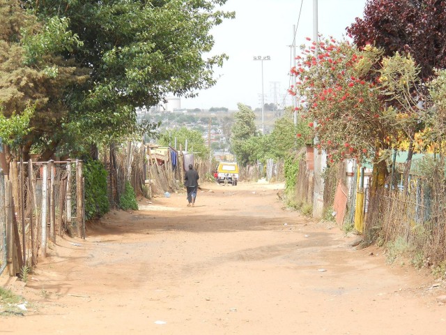 Seitenstraße in Soweto