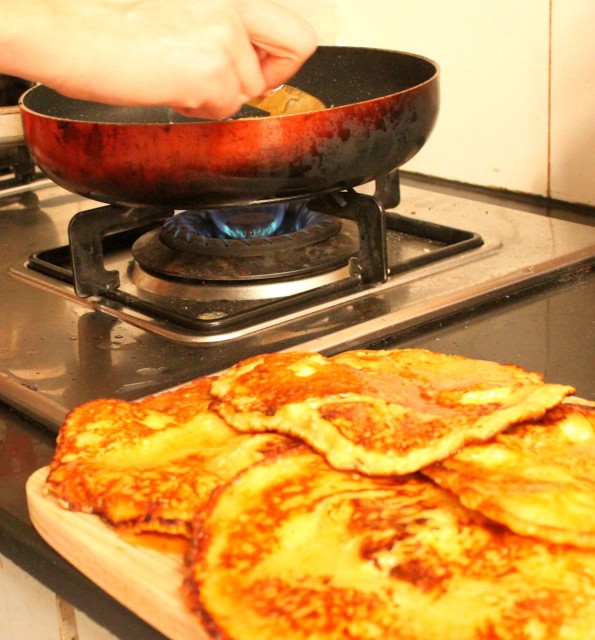 zum Frühstück: Pfannkuchen