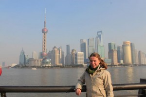 Am Bund, Blick auf das Finanzviertel Shanghais: Pudong