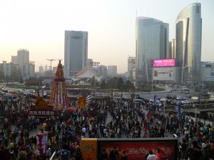 Massenkonsum in Wuhan zur besinnlichsten Zeit in Deutschland