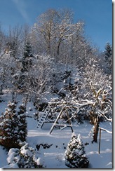 wenigstens ein bisschen Schnee für den Bilderbucheffekt