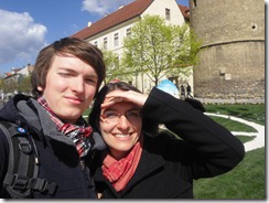 Ostereier vor dem Kaptol